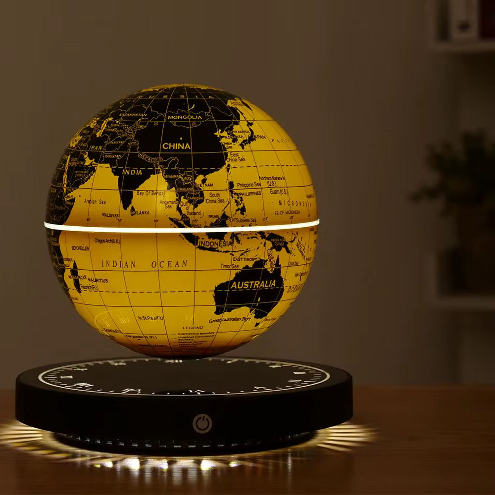Levitating Lamp Magnetic Levitation Globe LED Earth Floating Rotating Globe Bedside Novelty Christmas Gifts Galactic Starry Sky