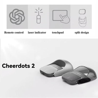 Cheerdots 2 Detachable Air Mouse Wireless Touchpad All-In-One Pocket Recording Mouse Customized Gaming Mouse