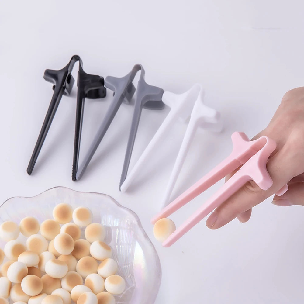 10 Pcs Finger Chopsticks Game Player Snack Chopstick Holder Plastic Game Finger Cover Game Controller Training Learning Chopsticks