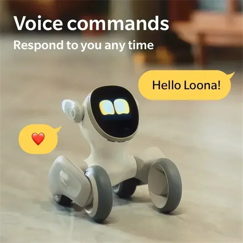 Loona Intelligent Robot Smart AI Facial Recognition Automatic Follow Intellig Entemotional Support Dog Robot Children Gifts