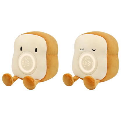 Plush Toy Alarm Clock Portable Cute Night Light for Kids Children Room Decor