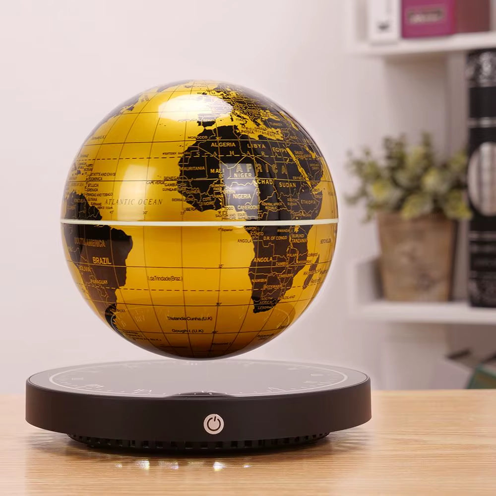 Levitating Lamp Magnetic Levitation Globe LED Earth Floating Rotating Globe Bedside Novelty Christmas Gifts Galactic Starry Sky